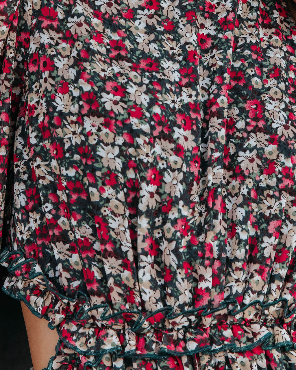 Falling For Me Floral Cutout Maxi Dress
