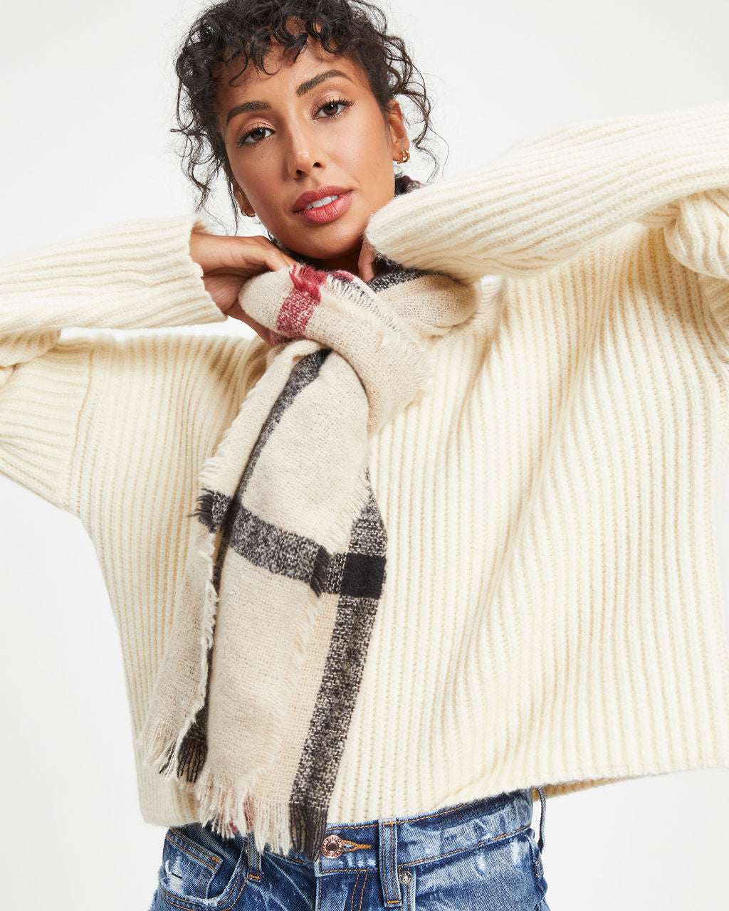 Ember Plaid Scarf