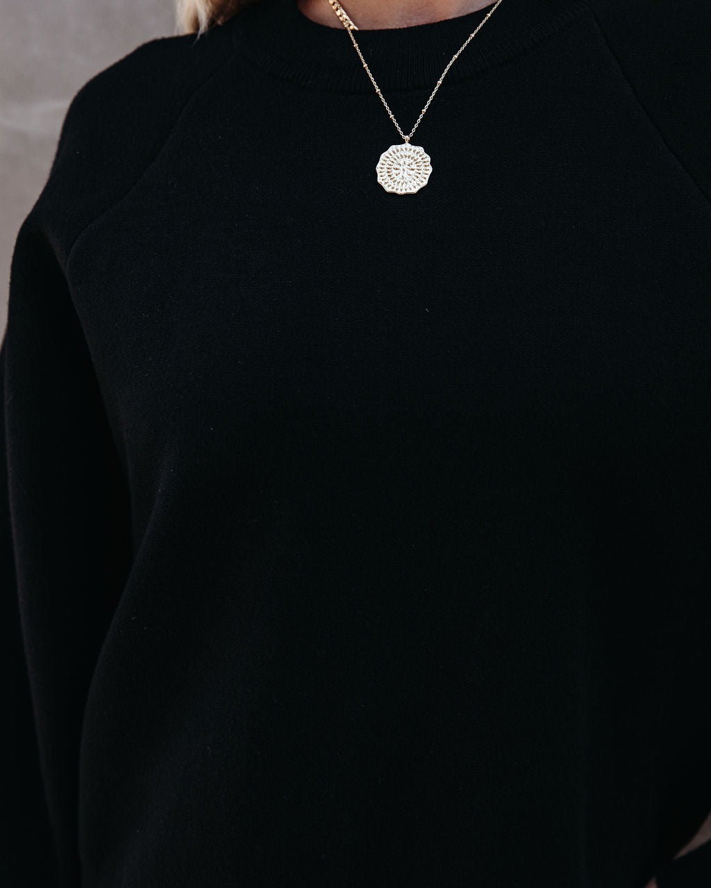 Campfire Knit Sweater - Black