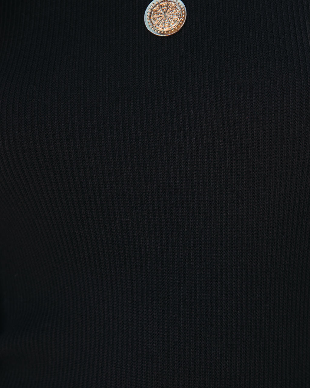 Poetry In The Air Puff Sleeve Knit Sweater - Black