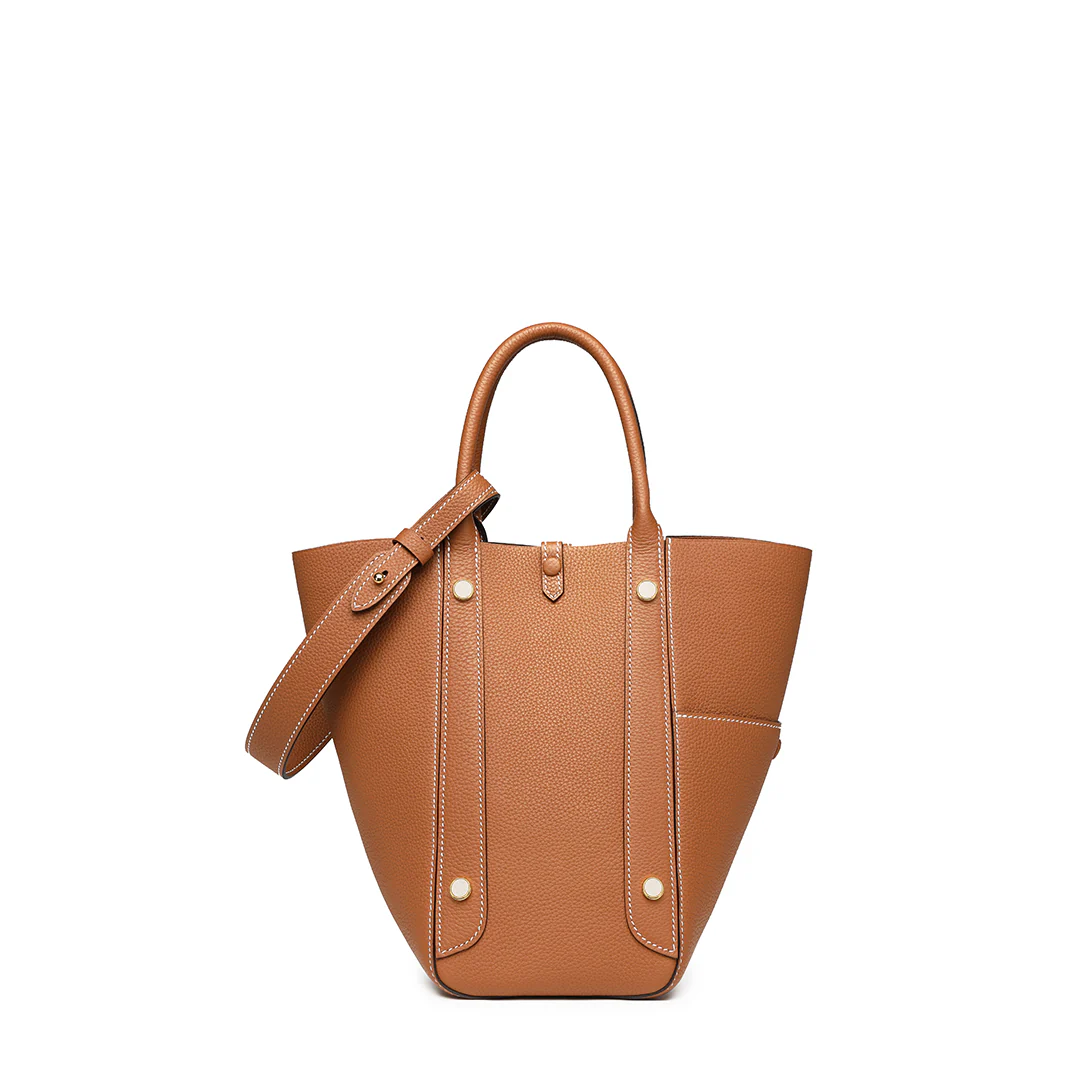 Handmade TOGO Leather Picotin Tote Bag - Large Size